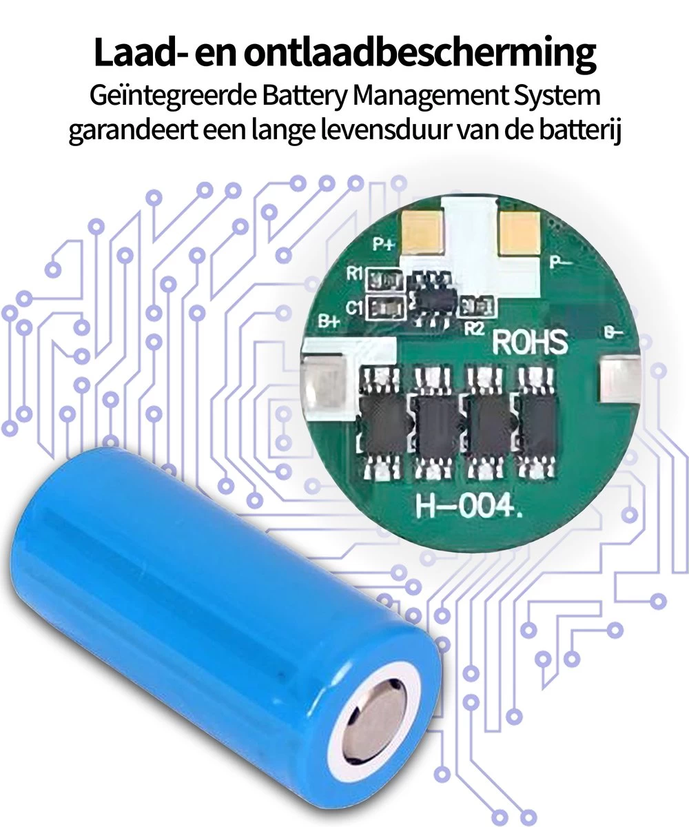 TomorrowNow® XHP90 Oplaadbare LED Zaklamp - USB-C + USB-A - 5.200 Lumen - Powerbank Functie - Battery Management System - Waterdicht 5 TomorrowNow® XHP90 Oplaadbare LED Zaklamp - USB-C + USB-A - 5.200 Lumen - Powerbank Functie - Battery Management System - Waterdicht - Afbeelding 5