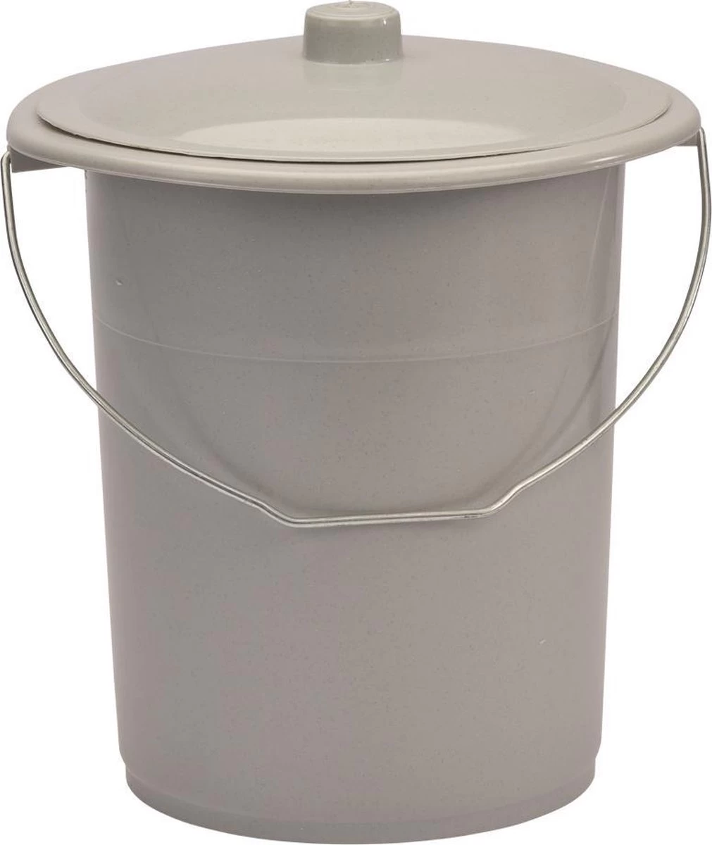 Toiletemmer | Nachtemmer | Wc Emmer Met Deksel, 13 L. 1 Toiletemmer | Nachtemmer | Wc Emmer Met Deksel, 13 L.