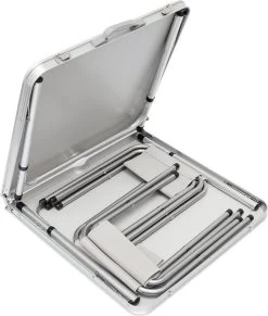 Inklapbare, In Hoogte Verstelbare Campingtafel 120x60x70cm Incl. 4 Inklapbare Krukken Campingtafel S -Kampeerclub 1019x1200 1