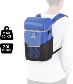 Dutch Mountains Koeltas Rugzak | Cooler Backpack 20 Liter | Picknicktas | Lunchtas | Koelrugzak | Strandtas | Blauw -Kampeerclub 1031x1200 3