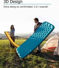 Naturehike® 3D Luchtmatras Premium - Comfortabel R-waarde 2.0 - Extra Dikke Slaapmat - Luchtbed Kamperen - Opblaasbaar Matras - Lichtgewicht - Outdoor - Camping -Kampeerclub 1039x1200 1