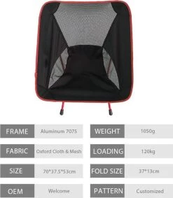 Lopoleis® Campingstoel – Campingstoel Opvouwbaar – Visstoel – Vouwstoel – Strandstoel – Inklapbaar – Lichtgewicht – Outdoor Stoel -Kampeerclub 1046x1200 2
