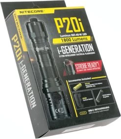 NiteCore Zaklamp P20i I-Generation- USB-C Oplaadbaar- 1800 Lumen- Zwart -Kampeerclub 1051x1200 5