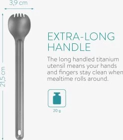 Navaris 2x Spork Met Extra Lange Handgreep - Set Van 2 - Campingbestek Van Titanium - Bestek Voor Onderweg - Lichtgewicht - Inclusief Bewaarzakje 11 Navaris 2x Spork Met Extra Lange Handgreep - Set Van 2 - Campingbestek Van Titanium - Bestek Voor Onderweg - Lichtgewicht - Inclusief Bewaarzakje -Kampeerclub 1054x1200 1