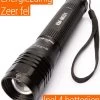 Led Zaklamp - Zeer Fel 2000 Lumen - Inclusief 4 AA Batterijen - King Mungo Zaklampen