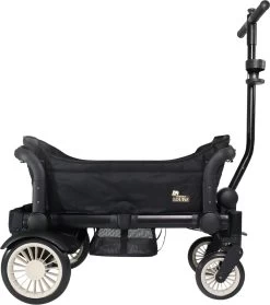 Deryan Luxe Sandy Bolderkar - Duo Buggy - Tandem Buggy - Opvouwbaar - Inklapbare Bolderwagen - Duo Kinderwagen - Zwart -Kampeerclub 1061x1200 3