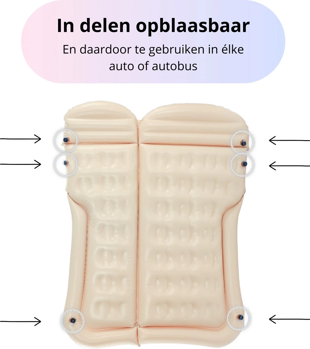 Opblaasbaar Auto Matras - Auto Luchtbed Grijs - Achterbank En Achterbak - Tweepersoons 3-in-1 Universeel Automatras - Inclusief Elektrische Pomp En Accessoires - Kampeer Luchtbed Voor Reizen 4 Opblaasbaar Auto Matras - Auto Luchtbed Grijs - Achterbank En Achterbak - Tweepersoons 3-in-1 Universeel Automatras - Inclusief Elektrische Pomp En Accessoires - Kampeer Luchtbed Voor Reizen - Afbeelding 4