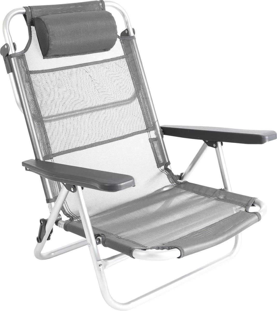 Bo-Camp Beach Chair - Monaco - Aluminium - Grijs 1 Bo-Camp Beach Chair - Monaco - Aluminium - Grijs