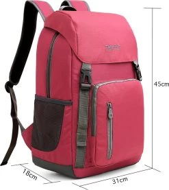 Tourit - Koeltas Rugzak (25L) - Geschikt Voor 21 Blikjes - Lunchtas Voor Dames En Heren - Rood -Kampeerclub 1071x1200 1