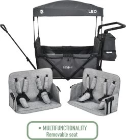 FableKids LEO X4Plus Opvouwbare Wagen Met Dak Fossil Grey -Kampeerclub 1082x1200 11