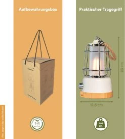 Skandika Kiruna LED-Lamp – Tentlampen – Campinglampen – Buiten Lantaarn – Buitenverlichting – Buiten Lamp - Retro Outdoor Camping Lamp Met Powerbank, Traploos Dimbaar, Draadloos, Oplaadbare Batterij, USB, Warm En Koud Wit, 75h Lichtduur – Groen -Kampeerclub 1084x1200 4