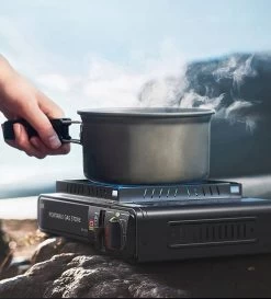 IBright Draagbare Camping Kooktoestel - Gasbrander - 1 Pits Gaspit - Elektrische Ontsteking - 2900 Watt - Met Koffer - Zwart -Kampeerclub 1086x1200 3