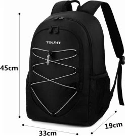 Koeltas Rugzak (25L) - Geschikt Voor 28 Blikjes - Lunchtas Voor Dames En Heren - Zwart -Kampeerclub 1101x1200 1