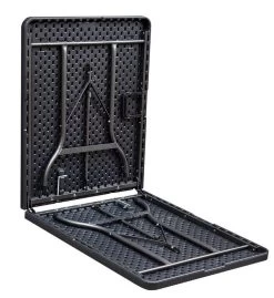 ERRO Vouwtafel - Wickerlook - 180x74cm - Zwart -Kampeerclub 1102x1200 2