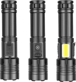 Zacro Zaklamp - Led Oplaadbaar - Militaire Zaklamp - 100000 Lumen - Met 7 Modi - COB Zijlicht - Waterdichte - Voor Noodgevallen, Kamperen, Thuis -Kampeerclub 1107x1200 1