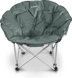 Navaris Klapstoel XXL - Campingstoel Met Opbergtas - Draagbare Stoel Voor Kamperen, Festivals En Vissen -Strandstoel - Inklapbaar - Grijs -Kampeerclub 1110x1200 1