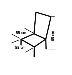 Eurotrail Campingstoel / Strandstoel - St. Tropez - Oranje -Kampeerclub 1146x1200 2