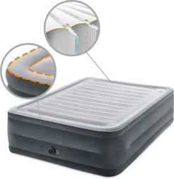 Intex Luchtbed - 2-Persoons - 152 X 203 X 33 Cm - Grijs - Met Ingebouwde Pomp, Hoeslaken Antraciet En Reparatieset 11 Intex Luchtbed - 2-Persoons - 152 X 203 X 33 Cm - Grijs - Met Ingebouwde Pomp, Hoeslaken Antraciet En Reparatieset -Kampeerclub 1166x1200 10