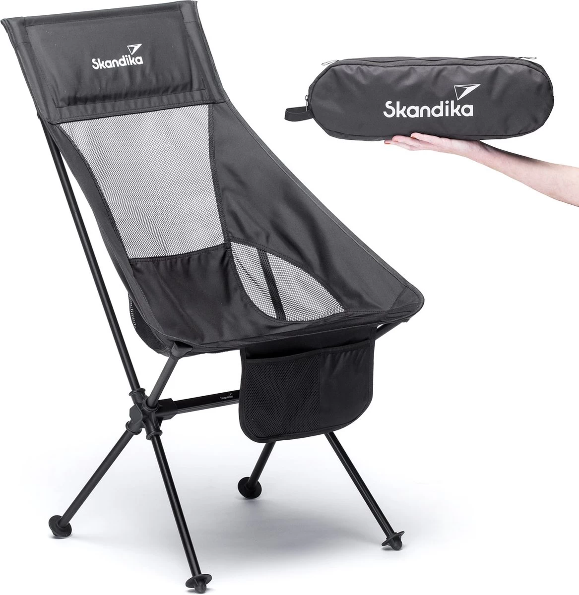 Skandika Campingstoel Compact – Campingstoelen - Campingstoel Tot 150 Kg Belastbaar - Kampeerstoel, Visstoel, Kleine Pakmaat, Opvouwbaar, Stabiel, Licht, Comfortabel Gepolsterd – Draagtas Meegeleverd - Vouwstoel – Zwart 1 Skandika Campingstoel Compact – Campingstoelen - Campingstoel Tot 150 Kg Belastbaar - Kampeerstoel, Visstoel, Kleine Pakmaat, Opvouwbaar, Stabiel, Licht, Comfortabel Gepolsterd – Draagtas Meegeleverd - Vouwstoel – Zwart