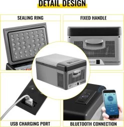 VEVOR - Coolbox - Koelbox 15L - Elektrische Coolbox - Draagbare Mini Koelkast - Draagbare Auto Vriezer 12/24Volt -Kampeerclub 1167x1200 2