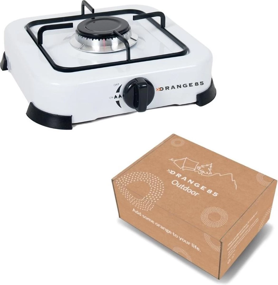 Orange85 Camping - Gaspit - Wit - 1 Pit - 26 Cm - Kamperen - Kooktoestel Camping - Koken 4 Orange85 Camping - Gaspit - Wit - 1 Pit - 26 Cm - Kamperen - Kooktoestel Camping - Koken - Afbeelding 4