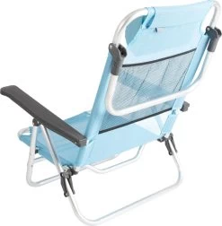 Bo-Camp Beach Chair - Monaco - Aluminium - Blauw -Kampeerclub 1176x1200