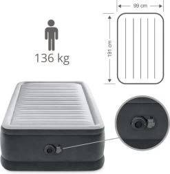 Intex Luchtbed - 1-Persoons - 99 X 191 X 46 Cm - Grijs - Met Ingebouwde Pomp, Hoeslaken Wit En Reparatieset 17 Intex Luchtbed - 1-Persoons - 99 X 191 X 46 Cm - Grijs - Met Ingebouwde Pomp, Hoeslaken Wit En Reparatieset -Kampeerclub 1177x1200 13