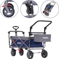 AREBOS Premium Steekwagen Met Dak Opvouwbare Tuinkar Handkar Bolderkar Blauw / Grijs 18 AREBOS Premium Steekwagen Met Dak Opvouwbare Tuinkar Handkar Bolderkar Blauw / Grijs -Kampeerclub 1191x1200 11