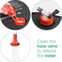 Navaris Campingdouche Op Zonne-energie - 20 Liter - Verwarmbare Camping Douchezak Met Douchekop, Slang En Kraan - Ideaal Voor Reizen En Kamperen -Kampeerclub 1191x1200 5