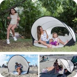 Deryan Luxe Pop Up Strandtent XXL - Anti-UV 50+ - Cream -Kampeerclub 1196x1200 13