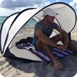 Deryan Luxe Pop Up Strandtent XXL - Anti-UV 50+ - Cream -Kampeerclub 1196x1200 15