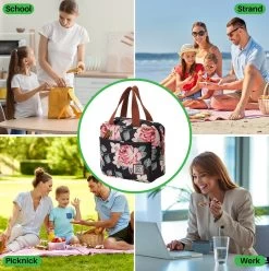 Brisby 4 Laags Geïsoleerde Koeltas - Lunchtas 4 Liter - Bloemetjes -Kampeerclub 1197x1200 32