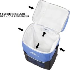 Dutch Mountains Koeltas Rugzak | Cooler Backpack 20 Liter | Picknicktas | Lunchtas | Koelrugzak | Strandtas | Blauw -Kampeerclub 1198x1200 4