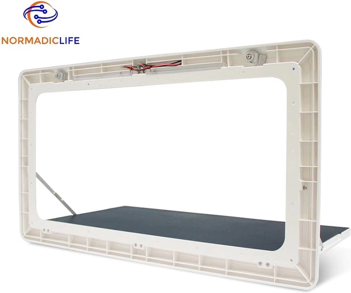 Merkloos NormadicLife® - Outdoor – Opklapbare Tafel - Eettafel – Tafel Voor Buitenkeuken - Caravan – Camper – Picknicktafel - Ingebouwd Ledlicht – Wit 7 Merkloos NormadicLife® - Outdoor – Opklapbare Tafel - Eettafel – Tafel Voor Buitenkeuken - Caravan – Camper – Picknicktafel - Ingebouwd Ledlicht – Wit - Afbeelding 7