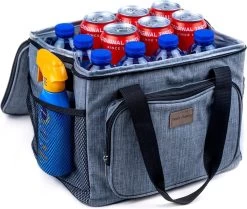 Packaway 4 Laags Geïsoleerde Koeltas - Lunchtas 15 Liter - Grijs -Kampeerclub 1200x1015 2