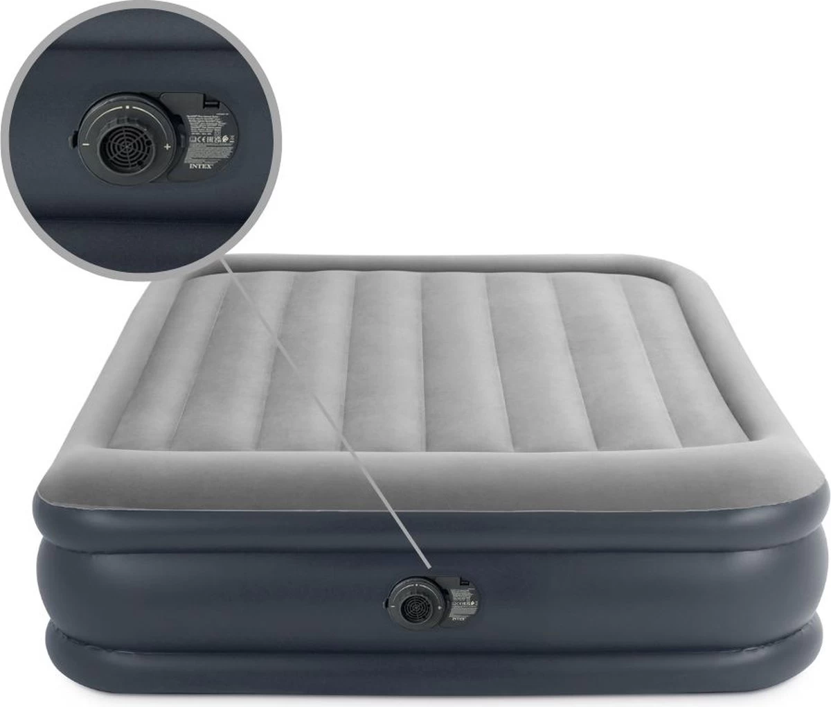 Intex Deluxe Pillow Rest Raised Luchtbed - 2-persoons - 203x152x42 Cm 2 Intex Deluxe Pillow Rest Raised Luchtbed - 2-persoons - 203x152x42 Cm - Afbeelding 2