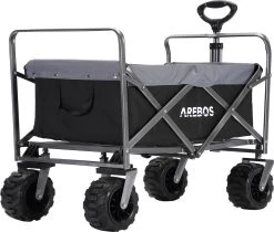 AREBOS Handkar | Transportwagen | Apparatuurwagen | Opvouwbaar | Zwart / Grijs -Kampeerclub 1200x1021 7