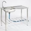 Camping/Outdoor Inox Tafel Met Gootsteen Lavabo En Kraan 100x77x50cm