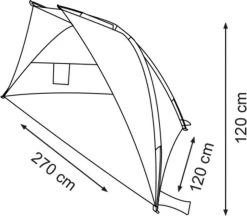Waimea Strandtent - Bastion - Blauw -Kampeerclub 1200x1050 22