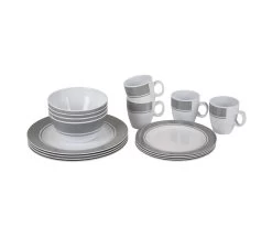 Bo-Camp - Servies - Classic - 16-Delig - Wit/Grijs 9 Bo-Camp - Servies - Classic - 16-Delig - Wit/Grijs -Kampeerclub 1200x1050 25