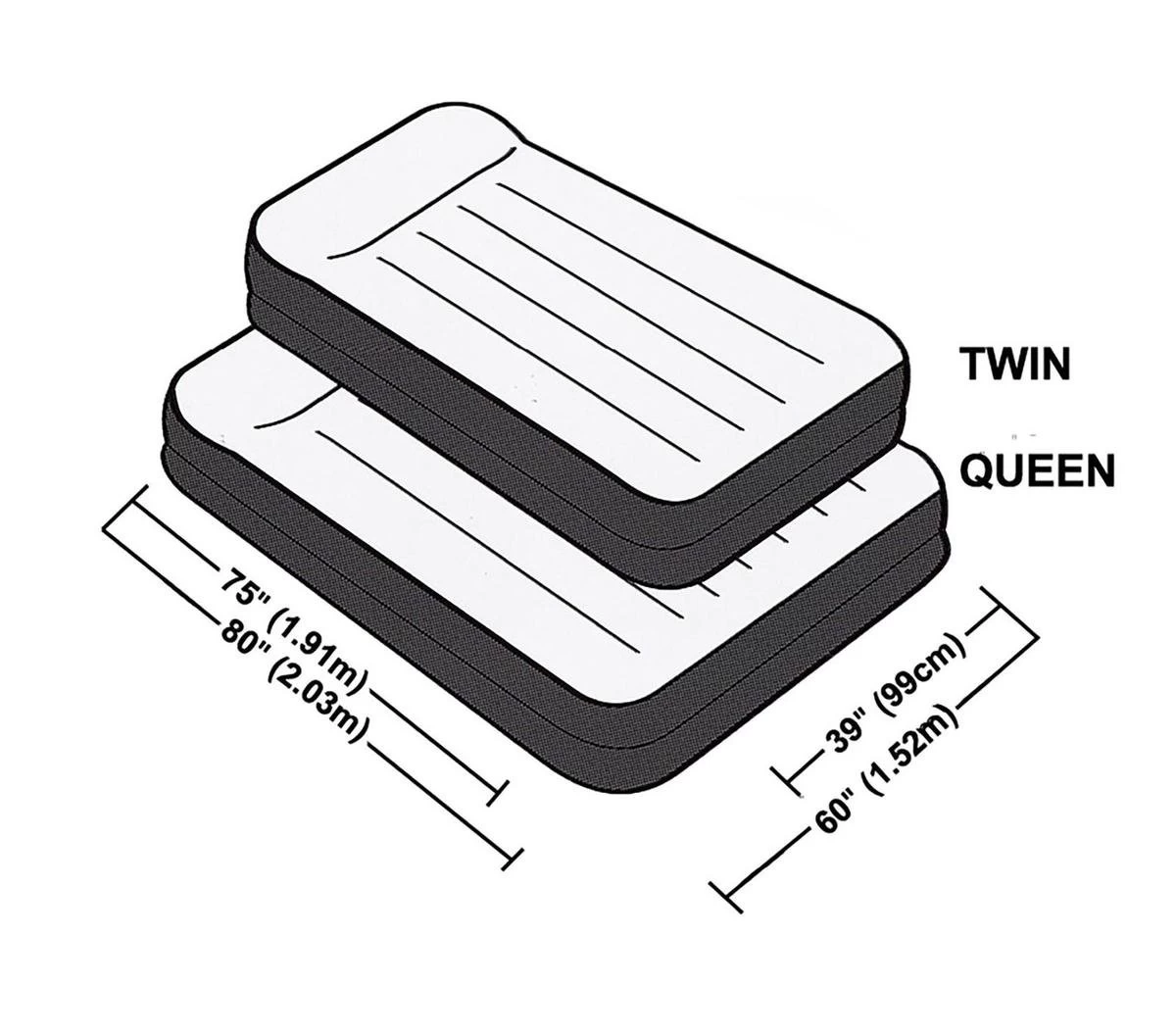 Intex Luchtbed - 2 Persoons - 203x152x42cm 5 Intex Luchtbed - 2 Persoons - 203x152x42cm - Afbeelding 5