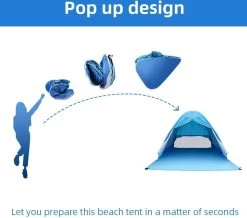 IGOODS Pop-up Tent - 2/3-Persoons - Blauw -Kampeerclub 1200x1059 4