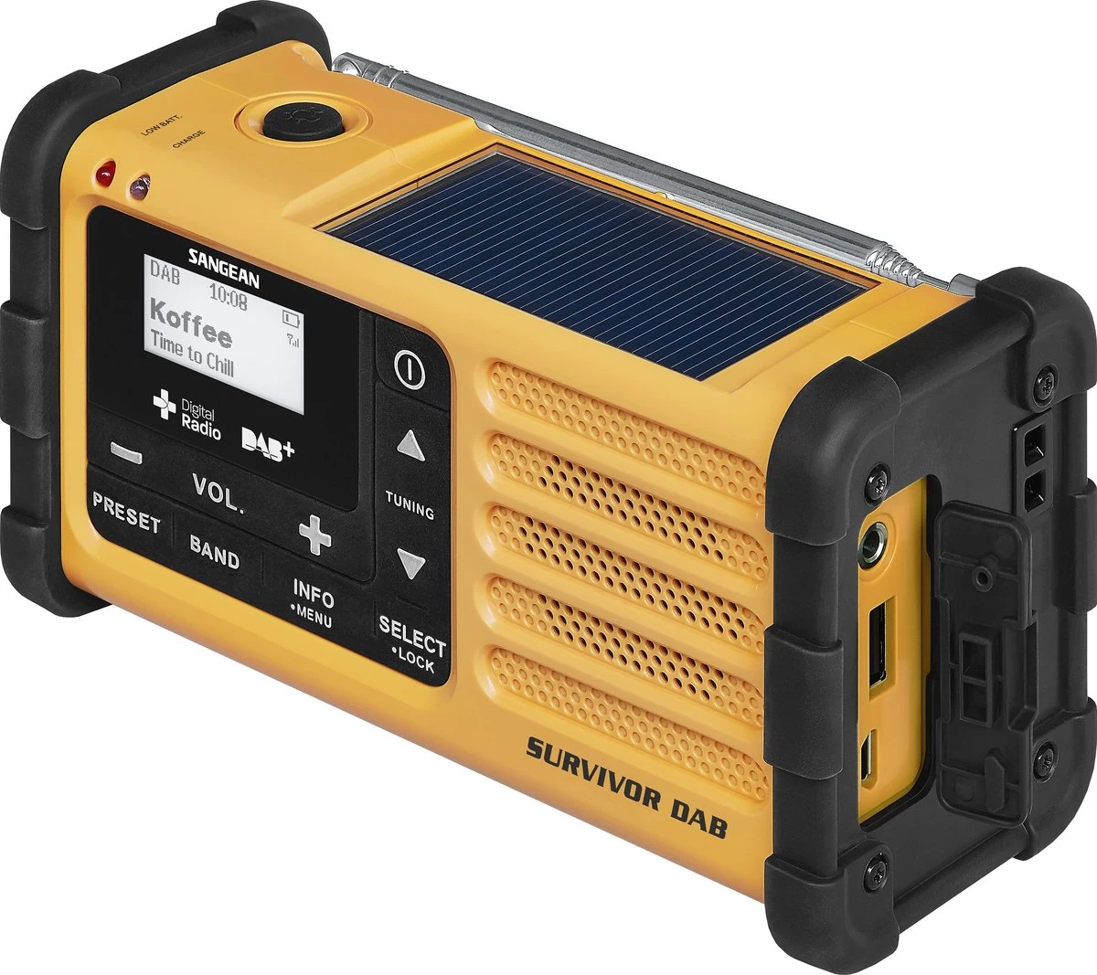 Sangean MMR-88 -Draagbare Radio DAB+ - Geel 7 Sangean MMR-88 -Draagbare Radio DAB+ - Geel - Afbeelding 7