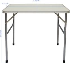 Alu Campingtafel 70x55cm - Inklapbbar Kampeertafel - Picknicktafel Licht Vouwtafel Klaptafel Grijs 21 Alu Campingtafel 70x55cm - Inklapbbar Kampeertafel - Picknicktafel Licht Vouwtafel Klaptafel Grijs -Kampeerclub 1200x1072