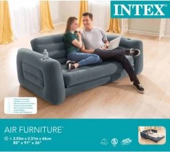 Intex Luxe Bankstel / Opblaasbare Slaapbank - 2-persoons - 203x224x66 Cm -Kampeerclub 1200x1072 6