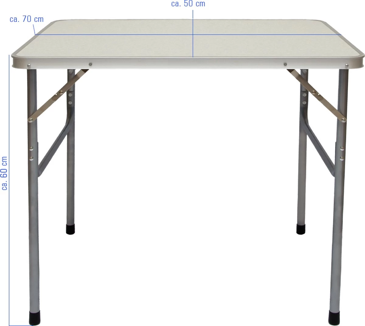 Alu Campingtafel 70x55cm - Inklapbbar Kampeertafel - Picknicktafel Licht Vouwtafel Klaptafel Grijs 11 Alu Campingtafel 70x55cm - Inklapbbar Kampeertafel - Picknicktafel Licht Vouwtafel Klaptafel Grijs - Afbeelding 11