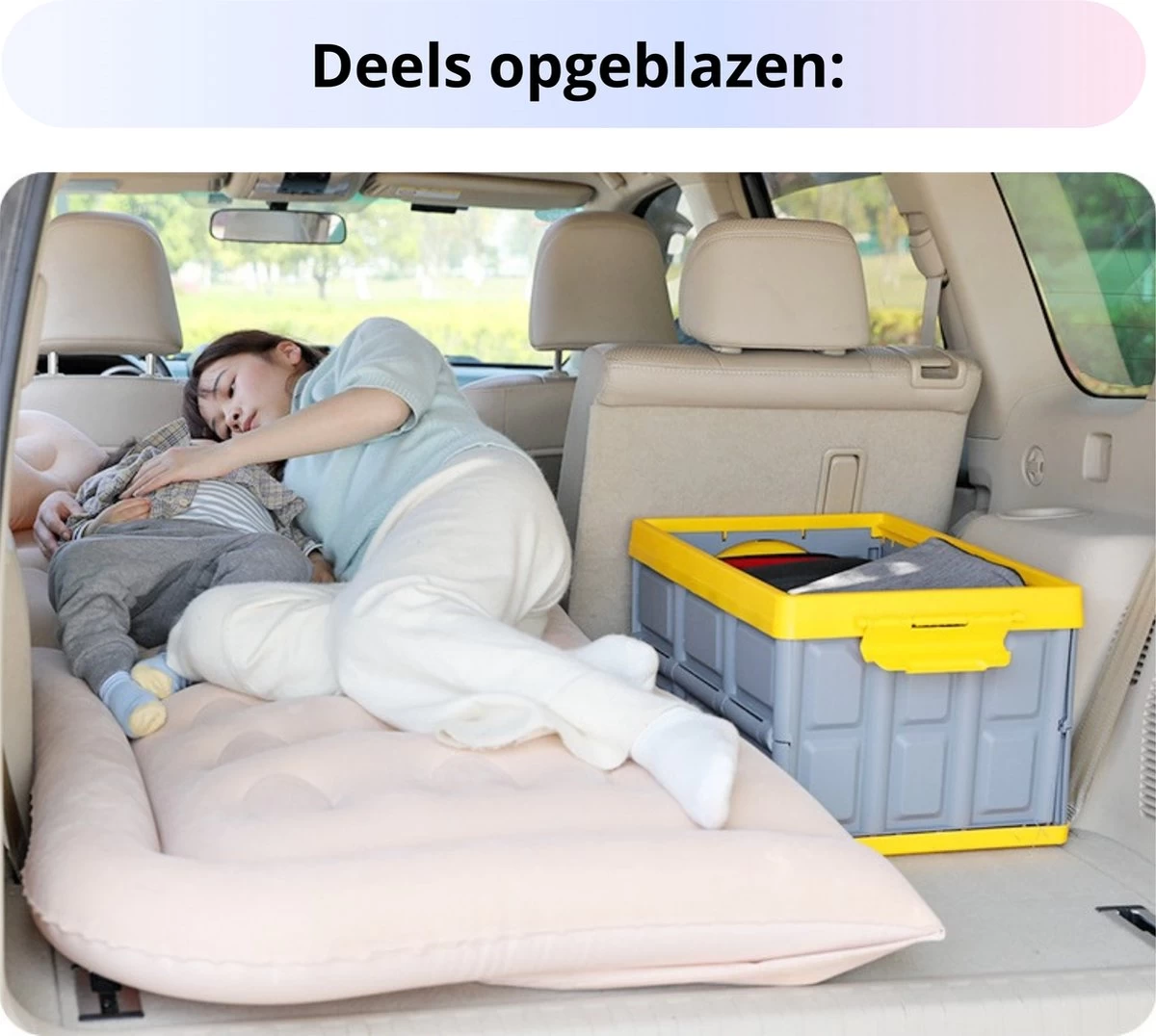 Opblaasbaar Auto Matras - Auto Luchtbed Grijs - Achterbank En Achterbak - Tweepersoons 3-in-1 Universeel Automatras - Inclusief Elektrische Pomp En Accessoires - Kampeer Luchtbed Voor Reizen 3 Opblaasbaar Auto Matras - Auto Luchtbed Grijs - Achterbank En Achterbak - Tweepersoons 3-in-1 Universeel Automatras - Inclusief Elektrische Pomp En Accessoires - Kampeer Luchtbed Voor Reizen - Afbeelding 3
