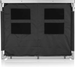 Campart Campingkeuken KI-0734 - Campingkast Groot - 4 Verstelbare Poten - Opvouwbaar En Lichtgewicht - Inclusief Opbergtas - Grijs -Kampeerclub 1200x1077