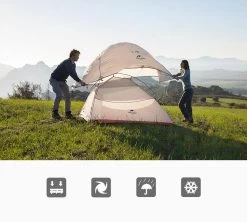 Cloud Up 1 Upgraded - Naturehike® - 1 Persoons Tent - Lichtgewicht Tent - Incl. Grondzeil - 210T 3000mm - Outdoor - Waterdicht - Hiking & Wandelen -Kampeerclub 1200x1080 2