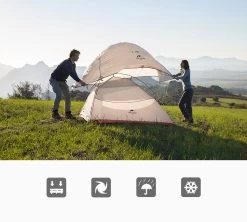 Naturehike® Cloud Up 2 Upgraded - 2 Persoons Tent - Lichtgewicht Tent - Incl. Grondzeil - 20D 4000MM - Outdoor - Waterdicht - Hiking & Wandelen -Kampeerclub 1200x1080 5